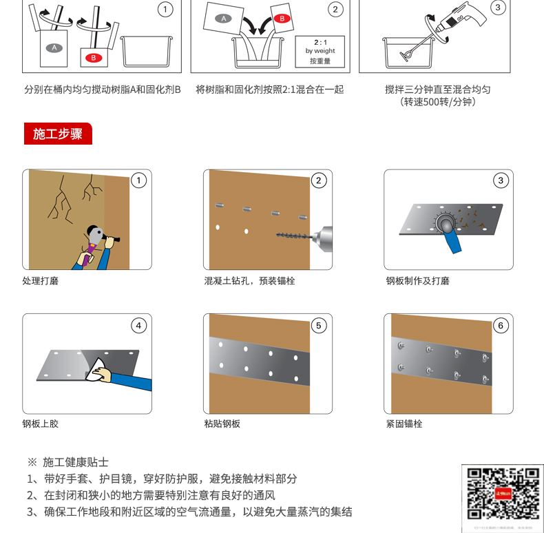 包钢临颍粘钢加固施工过程